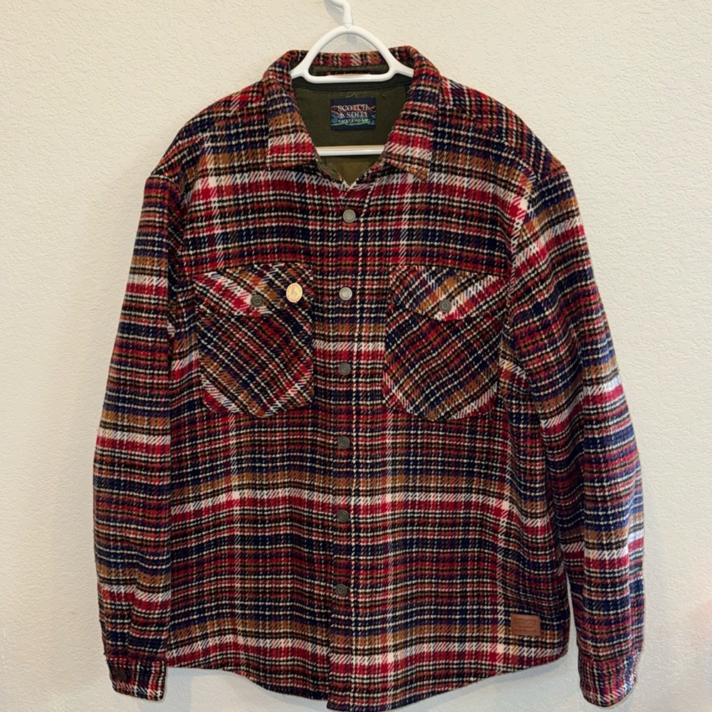 Scotch & Soda Wool-Blend Overshirt Jacket